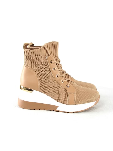 Foreverfolie Sneakers lichtbruin/wit