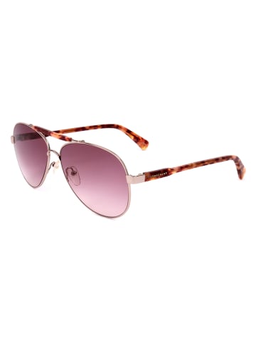 Longchamp Damskie okulary przeciwsłoneczne w kolorze różowozłoto-brązowym
