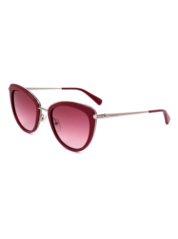 Longchamp Dameszonnebril rood-zilverkleurig/roze