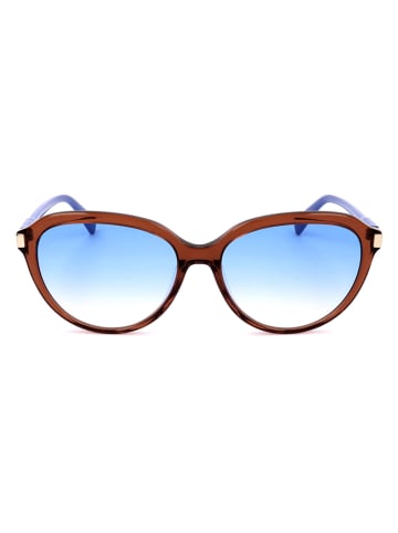 Longchamp Dameszonnebril lichtbruin/blauw