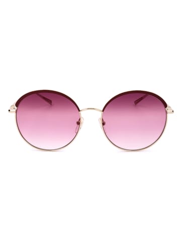 Longchamp Damskie okulary przeciwsłoneczne w kolorze złoto-brązowo-różowym