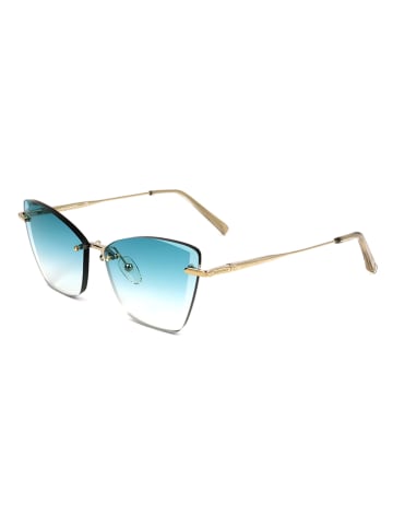 Longchamp Dameszonnebril goudkleurig/turquoise