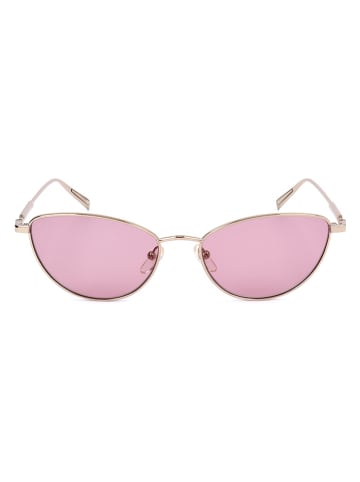Longchamp Damskie okulary przeciwsłoneczne w kolorze złoto-jasnoróżowym