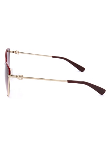 Longchamp Damskie okulary przeciwsłoneczne w kolorze złoto-czerwono-fioletowym
