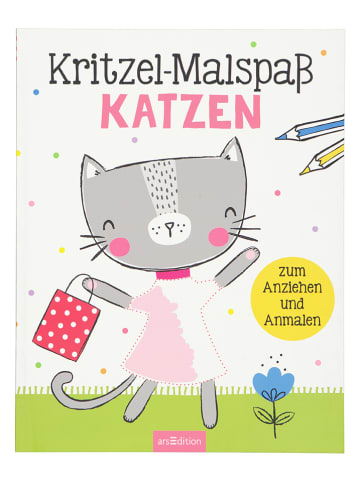 ars edition Malbuch "Kritzel-Malspaß Katzen"