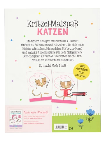 ars edition Malbuch "Kritzel-Malspaß Katzen"