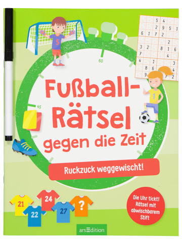 ars edition Rätselbuch "Fußball-Rätsel gegen die Zeit"
