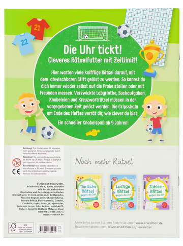 ars edition Rätselbuch "Fußball-Rätsel gegen die Zeit"