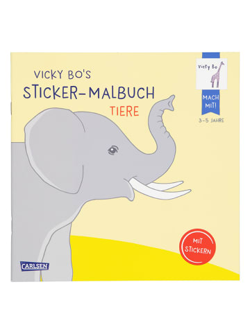 Carlsen Malbuch "Vicky Bo's Sticker-Malbuch Tiere"