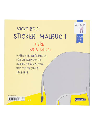 Carlsen Malbuch "Vicky Bo's Sticker-Malbuch Tiere"