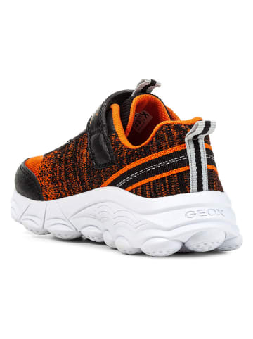 Geox Sneakers "Spheritt" zwart/oranje