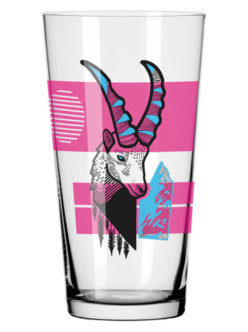 RITZENHOFF 2-delige set: glazen "Farbknall" roze/blauw - 432 ml