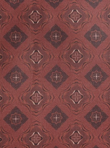 Eurofirany Mako-satijnen beddengoedset "Morocco" bordeaux/meerkleurig