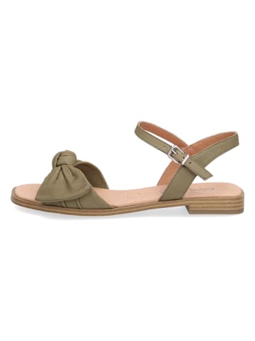 Caprice Leder-Sandalen "Shakira" in Khaki