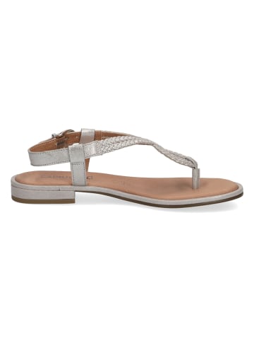 Caprice Leren sandalen "Monaco" zilverkleurig