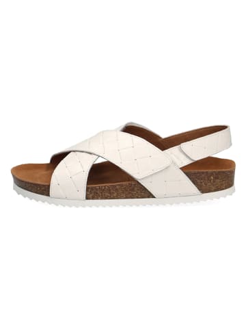 Caprice Leder-Sandalen "Sunset" in Weiß