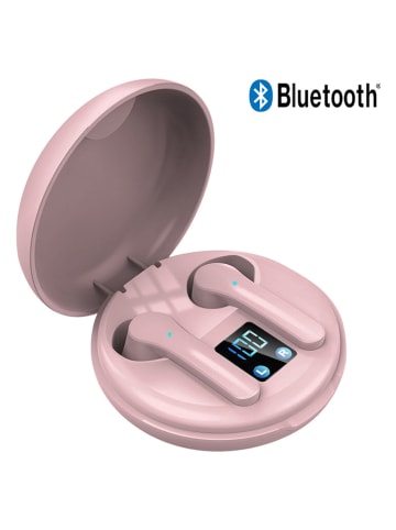 SmartCase Bluetooth-In-Ear-Kopfhörer in Rosa