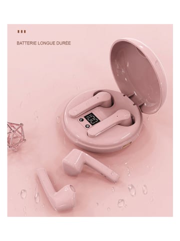 SmartCase Bluetooth-In-Ear-Kopfhörer in Rosa