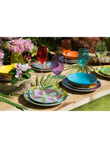Trendy Kitchen by EXCÉLSA 6-delige set: wijnglazen "Cobalto" lichtblauw - 500 ml