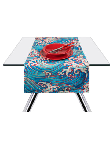 Sea you at home Tischläufer "Kimono" in Hellblau - (L)140 x (B)45 cm