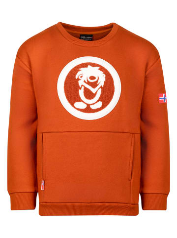 Trollkids Sweatshirt "Trolltunga" in Orange
