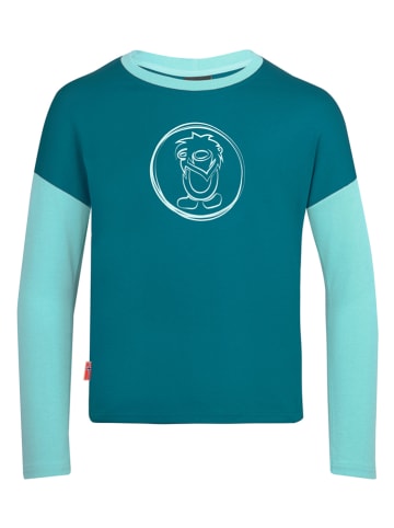 Trollkids Koszulka funkcyjna "Preikestolen" w kolorze turkusowym