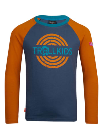 Trollkids Longsleeve "Preikestolen" donkerblauw
