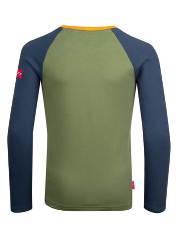 Trollkids Koszulka funkcyjna "Preikestolen" w kolorze khaki