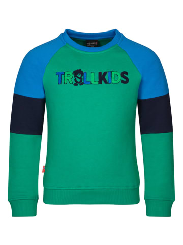Trollkids Sweatshirt "Trollfjord" groen
