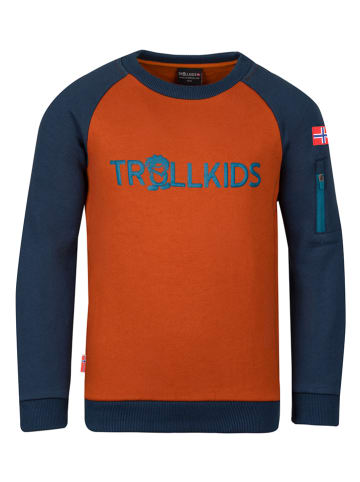 Trollkids Sweatshirt "Sandefjord" oranje