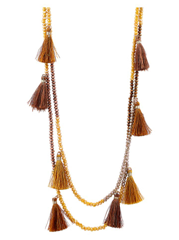 LA CHIQUITA Halskette mit Kristallen - (L)80 cm