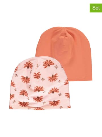 Fred´s World by GREEN COTTON 2er-Set: Beanies in Orange/ Bunt