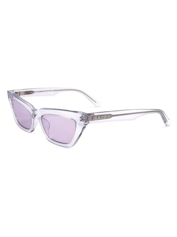 Guess Damen-Sonnenbrille in Transparent/ Lila