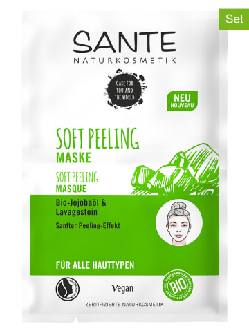 Sante 5er-Set: Sheet-Masken "Soft Peeling", je 8 ml