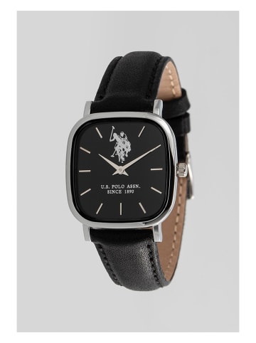 U.S. Polo Assn. Quarzuhr in Schwarz/ Silber