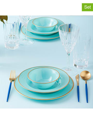 Hermia 18-delig combiservies turquoise