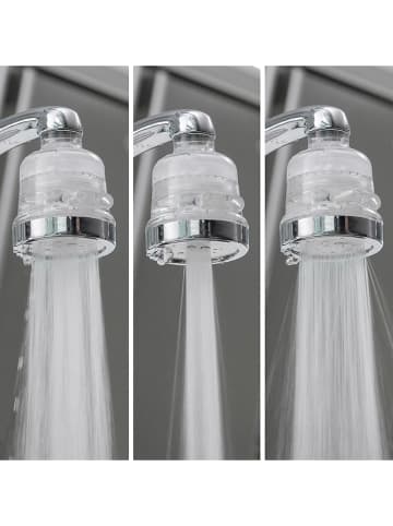 InnovaGoods Wasserhahn-Reinigungsfilter in Silber - (H)8 x Ø 6,5 cm