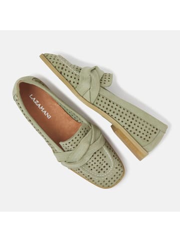 Lazamani Leder-Slipper in Mint