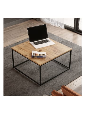 Scandinavia Concept Salontafel lichtbruin/zwart - (B)72 x (H)40 x (D)72 cm