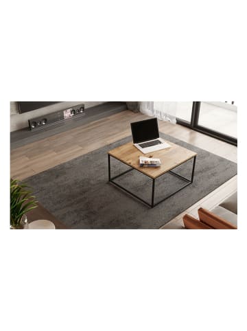 Scandinavia Concept Salontafel lichtbruin/zwart - (B)72 x (H)40 x (D)72 cm