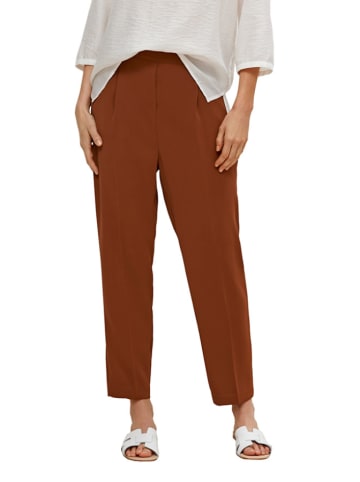 comma Spodnie w kolorze brązowym