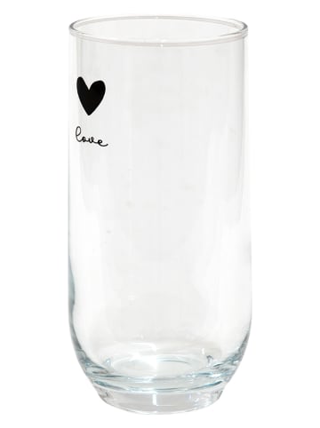 Clayre & Eef 6er-Set: Trinkgläser in Transparent - 280 ml
