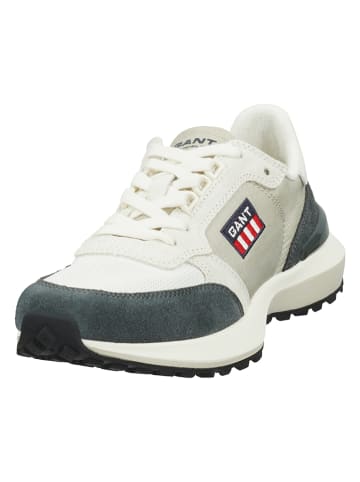 GANT Footwear Leder-Sneakers "Abrilake" in Grau/ Weiß