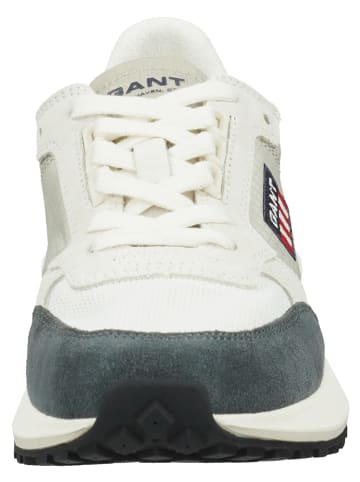 GANT Footwear Leder-Sneakers "Abrilake" in Grau/ Weiß
