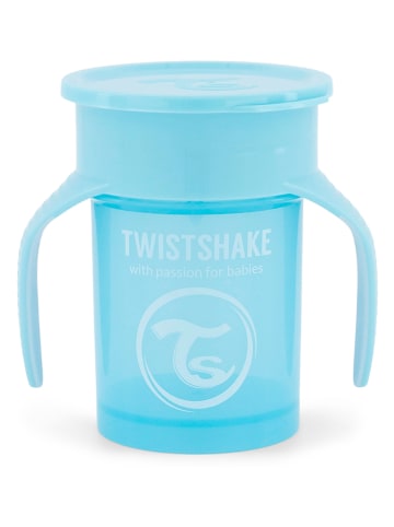 Twistshake Kubek "360" w kolorze niebieskim do nauki picia - 230 ml