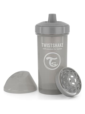 Twistshake Butelka w kolorze szarym do nauki picia - 360 ml