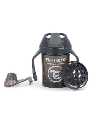 Twistshake Drinkleerfles zwart - 230 ml