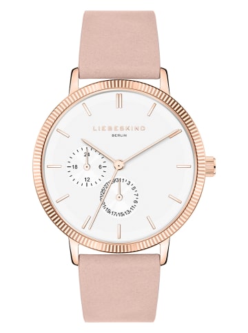 Liebeskind Quarzuhr in Rosa/ Roségold/ Weiß
