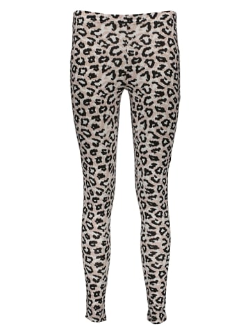 LASCANA Legginsy "Natural Shades" w kolorze czarno-beżowym
