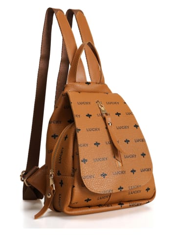 Lucky Bees Rucksack in Hellbraun - (B)30 x (H)35 x (T)13 cm